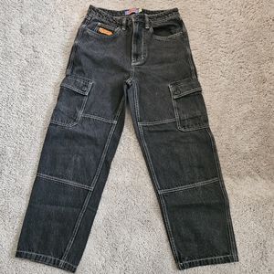 Size 28 Empyre Black Cargo Style Jeans